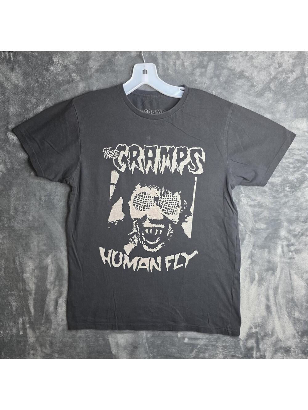 The Cramps T-shirt - Logo Human Fly Album Band Tees Sz M.
